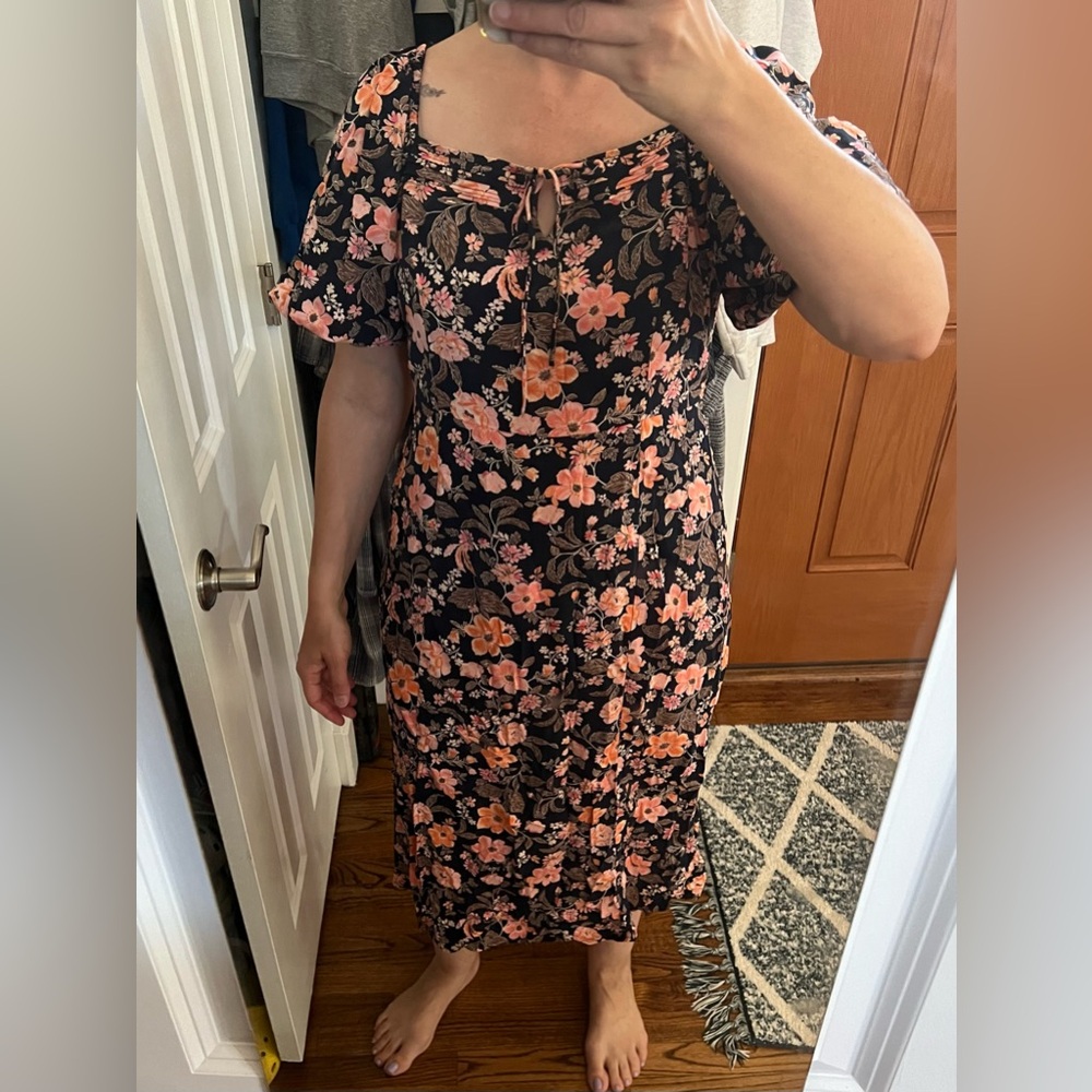 Floral midi dress